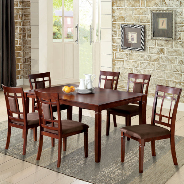 Red Barrel Studio® Benny Wood 7Piece Dining Table Set Wayfair